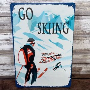 🔹3/20🔹 Go Skiing Wall Metal Sign